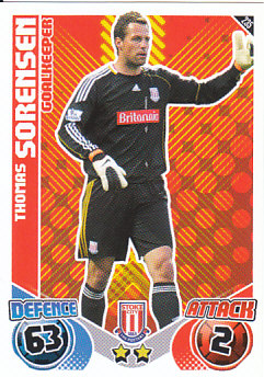 Thomas Sorensen Stoke City 2010/11 Topps Match Attax #235